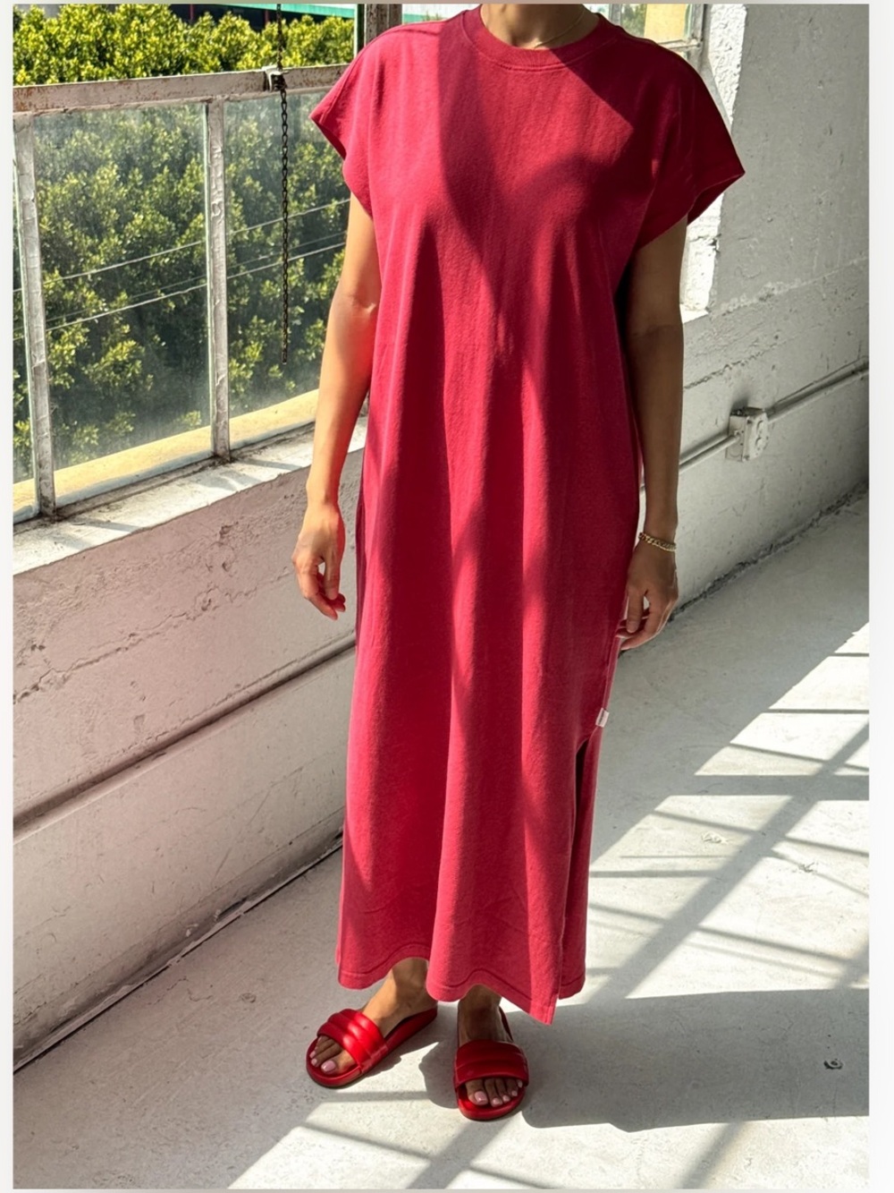 Le Bon Shoppe Red Midi T-Shirt